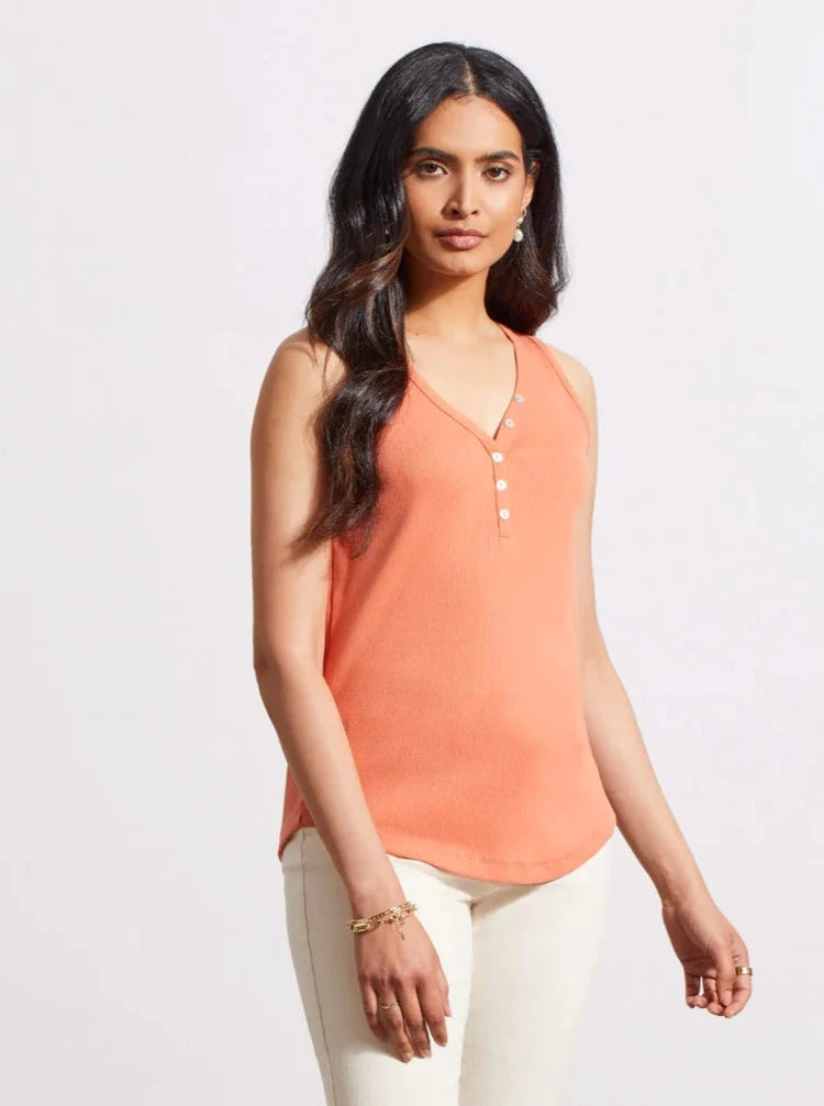 Henley Tank Top [Cyder-5361O-4926] graphic tank top