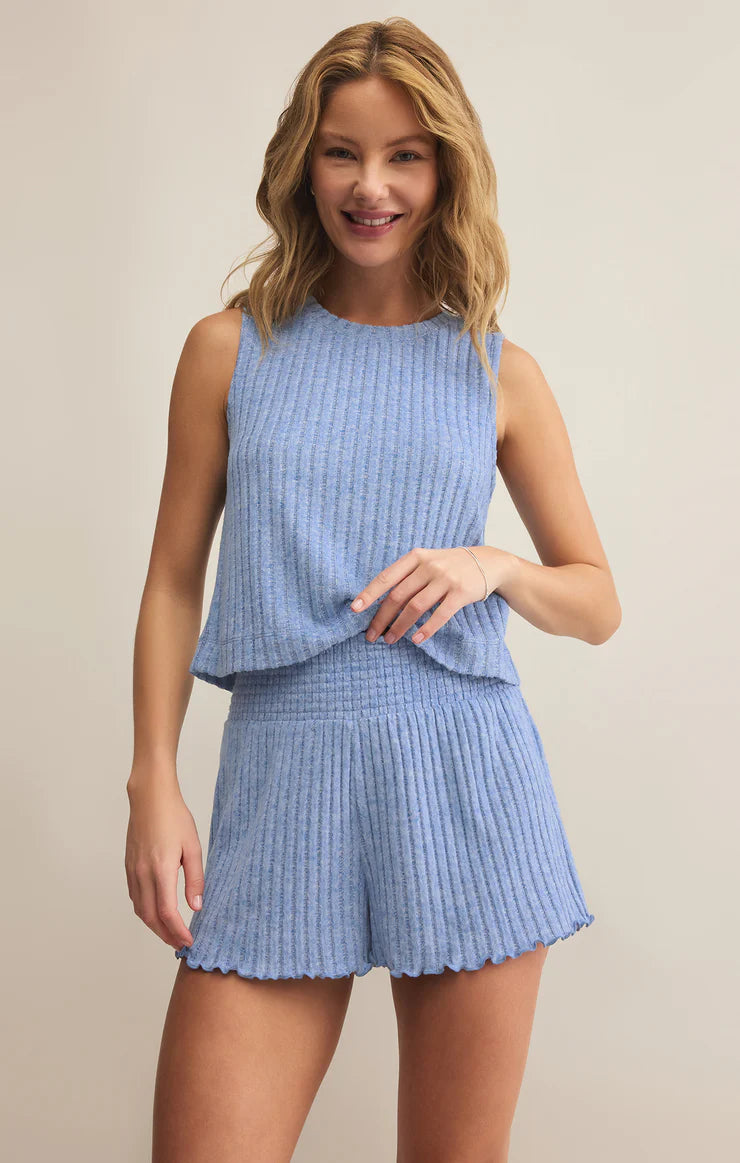 Sloane Rib Tank - Riviera flexible tank top