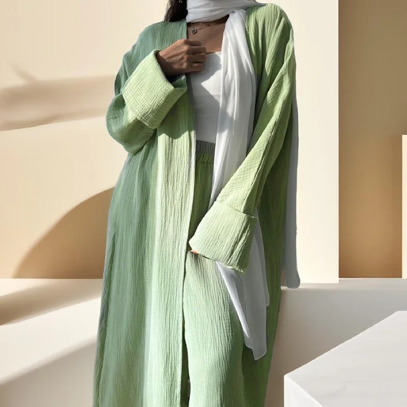 Light Green Cardigan + Pants