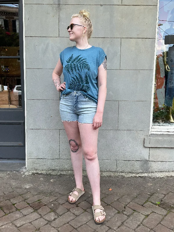 Forest Ferns Muscle Tank layering tank top