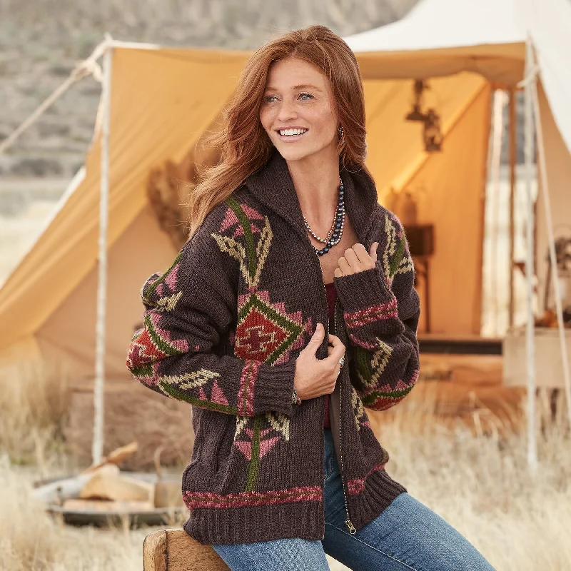 Thunderbird Heritage Cardigan Beaded Cardigan Sequined Faux Fur