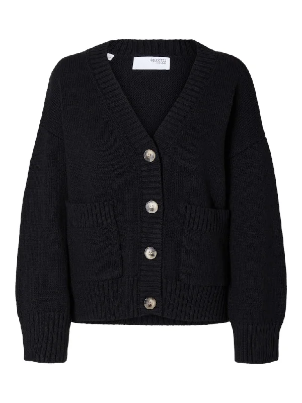 Selected Femme Jilli - Cardigan Seamless Knitted Crochet