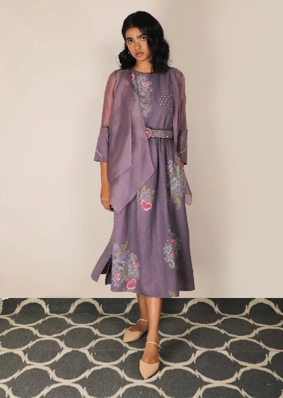 Pallavi Singh dessert rose print lavender dress with embroidered jacket with belt Quilted Jacket Puffer Jacket Insulated Jacket Pallavi Singh dessert rose print lavender dress with embroidered jacket with belt Quilted Jacket Puffer Jacket Insulated Jacket