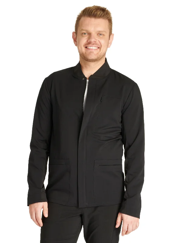 Men's Zip Front Jacket Snapped Jacket Toggled Jacket Drawstring Jacket