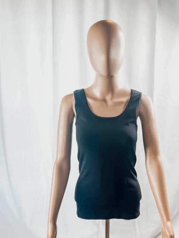 Black Tahari Tank bold tank top