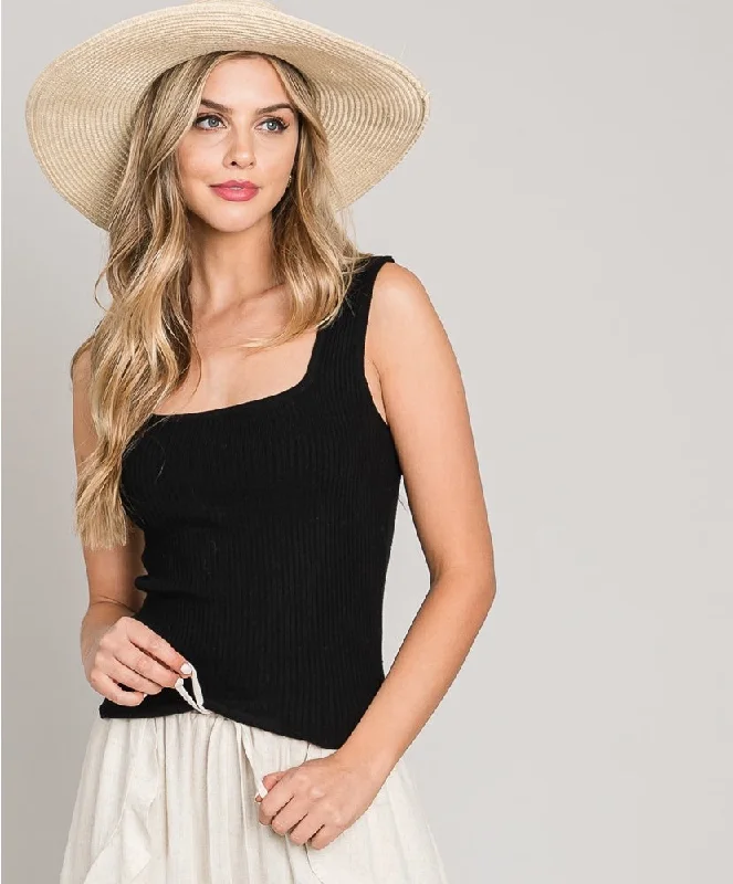 Already Mine Ribbed Tank sage tank top