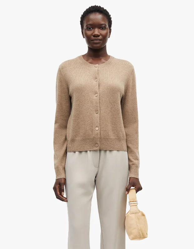 Saboston Cardigan 6305 - Greige Mel Fleece Cardigan Nylon Polyester