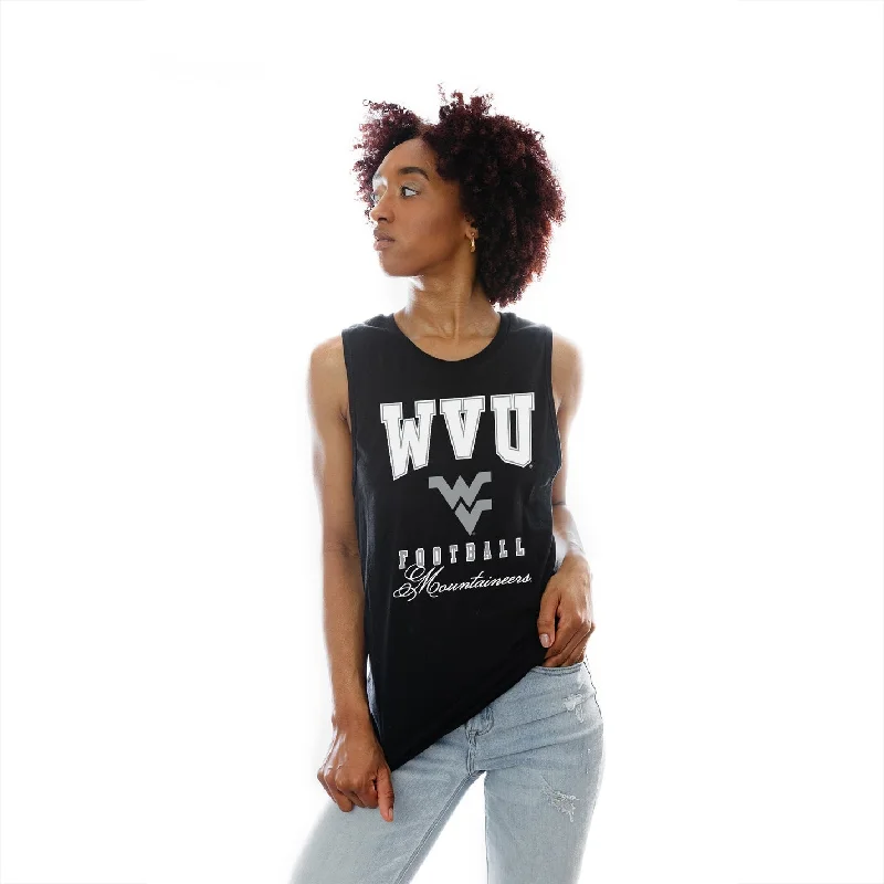 WV FOOTBALL RACERBACK TANK low neck tank