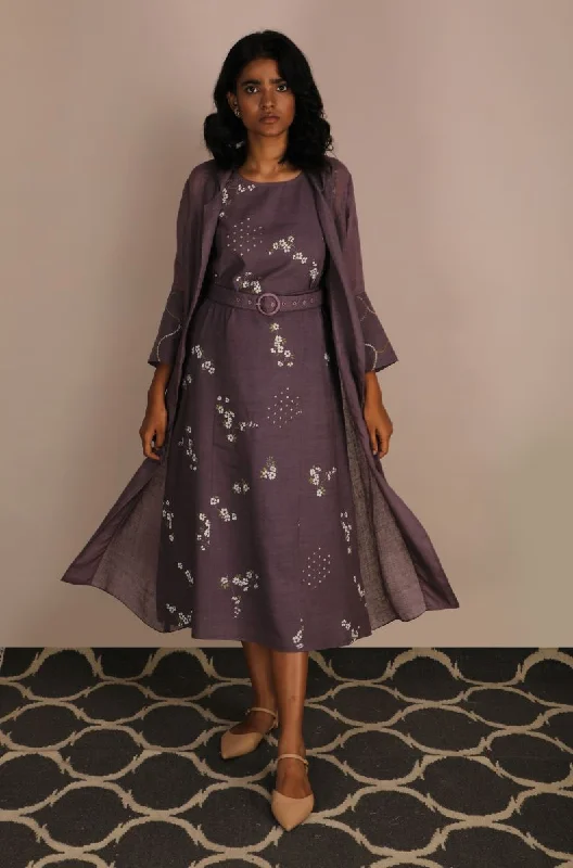 Pallavi Singh cherry blossom print lavender dress with embroidered jacket with belt Anorak Shell Jacket Lightweight Jacket Pallavi Singh cherry blossom print lavender dress with embroidered jacket with belt Anorak Shell Jacket Lightweight Jacket