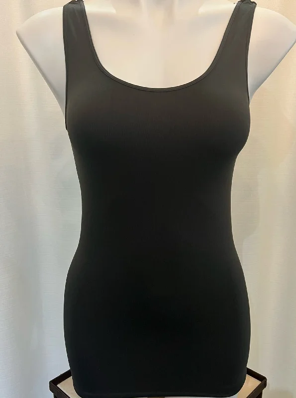 Signature Jersey Tank Top [Charcoal-NS5178] peach tank top