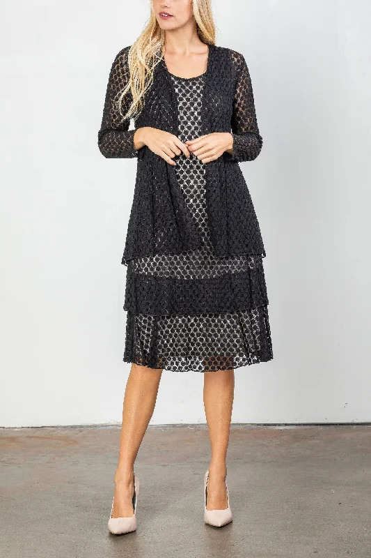 Popcorn Lace Jacket & Dress Notch Collar Jacket Peter Pan Collar Jacket Cowl Neck Jacket