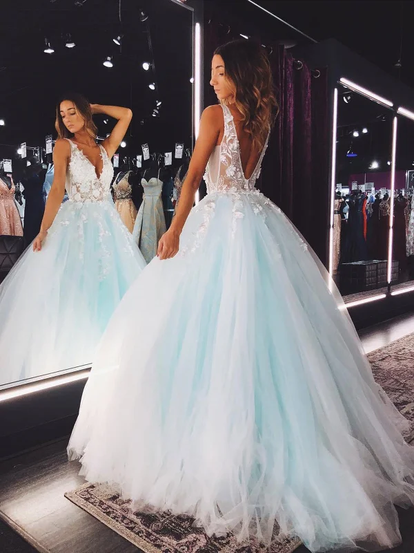 V Neck Teal Lace Floral Long Prom Dress, Teal Lace Floral Long Formal Evening Dresses V Neck Teal Lace Floral Long Prom Dress, Teal Lace Floral Long Formal Evening Dresses