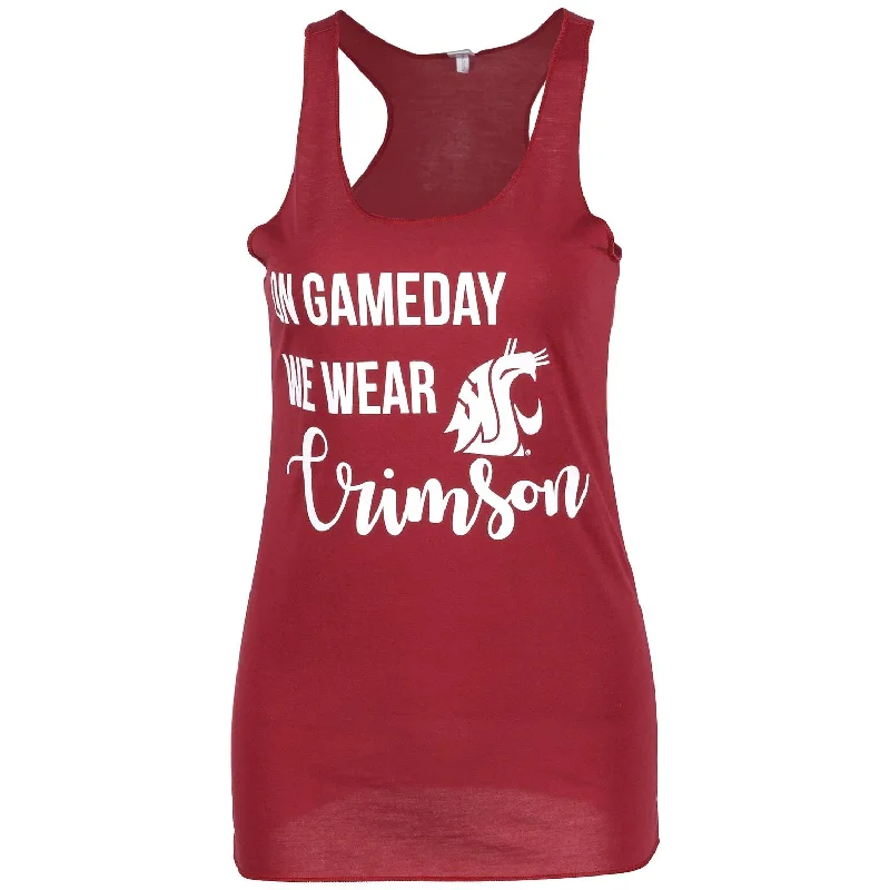 Game Day Crimson Tank Top athletic tank top