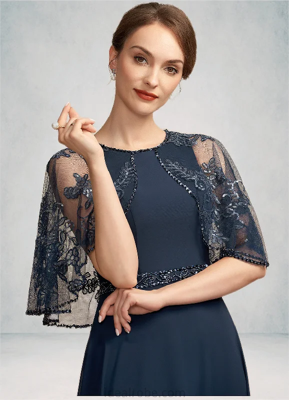 Katrina A-Line Scoop Neck Ankle-Length Chiffon Lace Mother of the Bride Dress With Beading Sequins STK126P0014892 Katrina A-Line Scoop Neck Ankle-Length Chiffon Lace Mother of the Bride Dress With Beading Sequins STK126P0014892