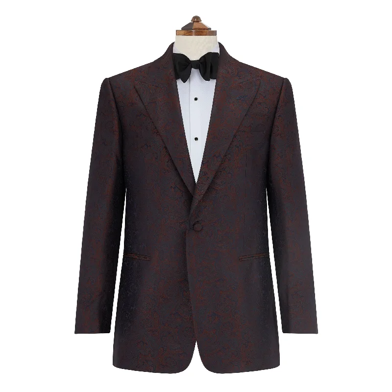 Drake Teal and Rust Jacquard Dinner Jacket Striped Jacket Polka Dot Jacket Floral Jacket Drake Teal and Rust Jacquard Dinner Jacket Striped Jacket Polka Dot Jacket Floral Jacket