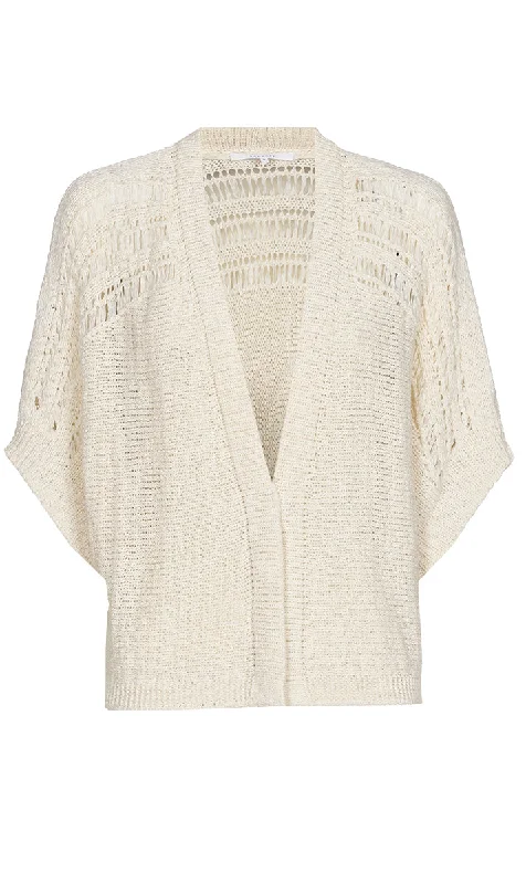 CARDIGAN BRIGUL Houndstooth Herringbone Solid