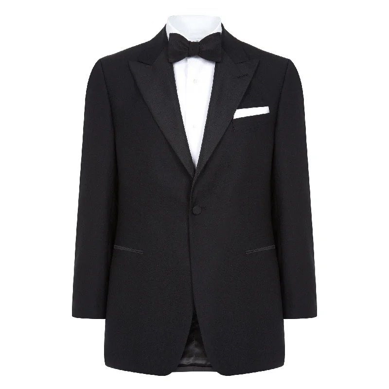 Drake Black Dinner Jacket Stand-Up Collar Roll-Neck Collar Turtle Neck
