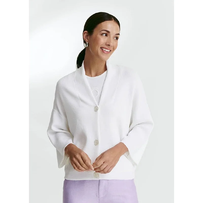 CARDIGAN PINTORA Cotton Fabric Linen Fabric Terry Fabric