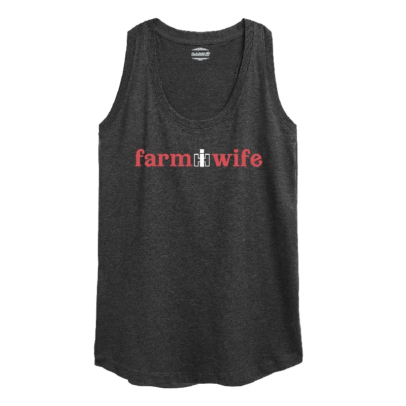 IH Farm Wife Womens Racerback Tank flirty tank top
