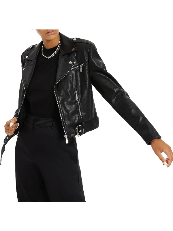 Womens Heavy Short Motorcycle Jacket