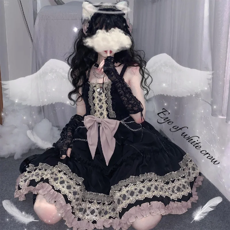 Cute lolita lace bow princess dress yv30594