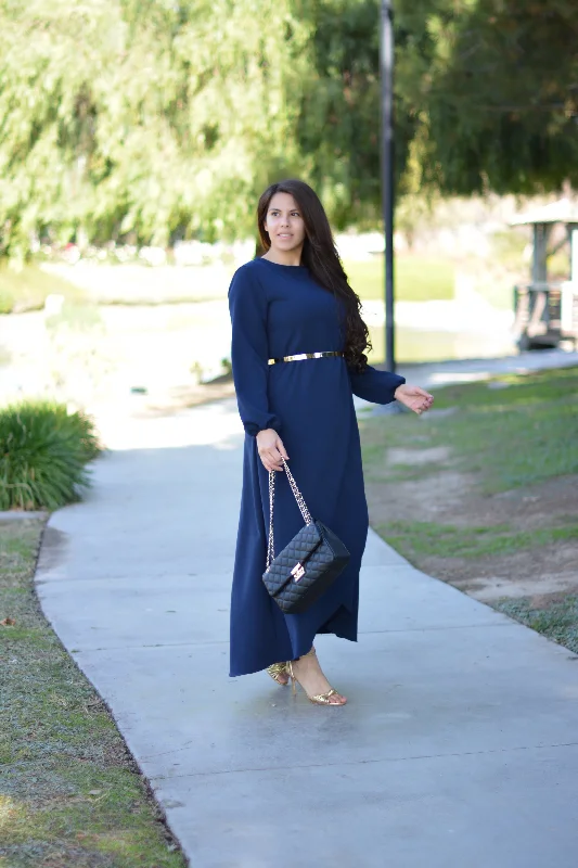 New Paris Navy Maxi Dress