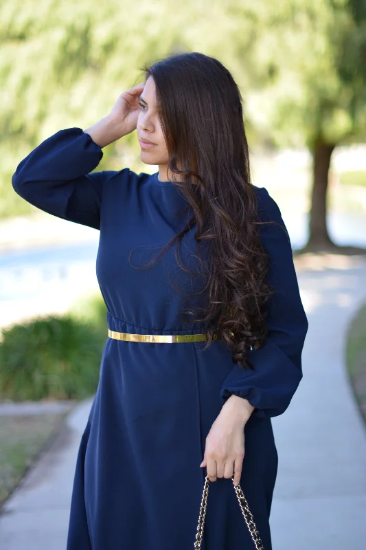 New Paris Navy Maxi Dress