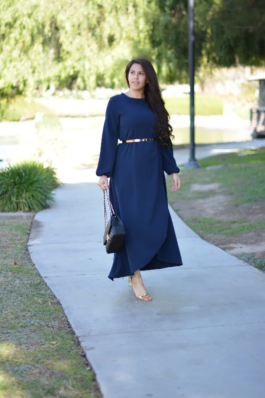 New Paris Navy Maxi Dress