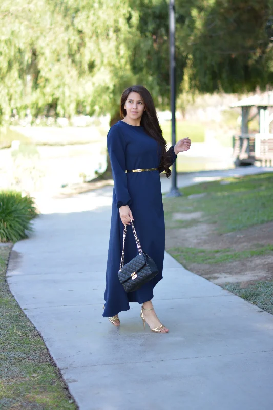 New Paris Navy Maxi Dress