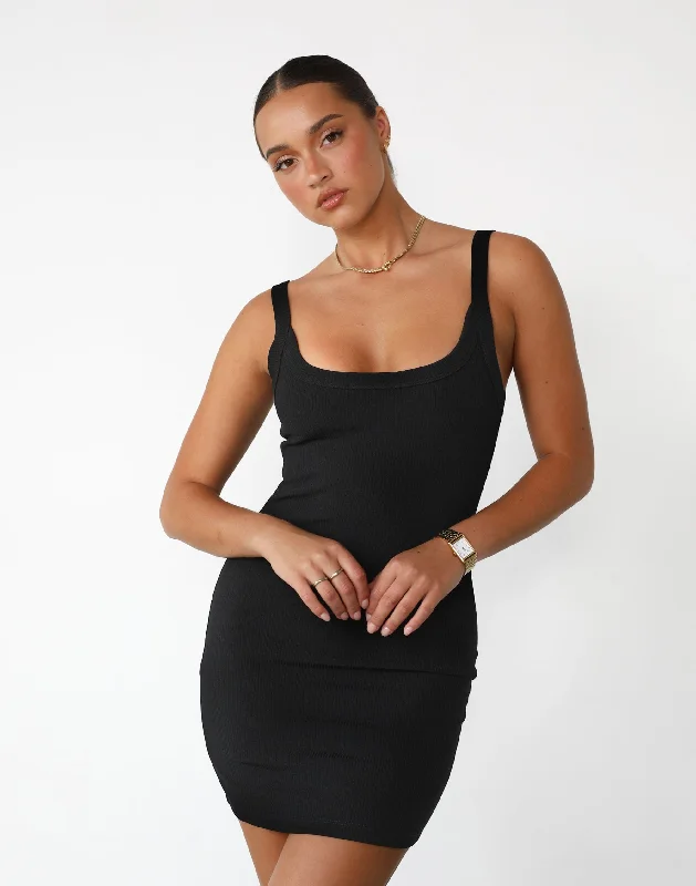 Skyler Mini Dress (Black)