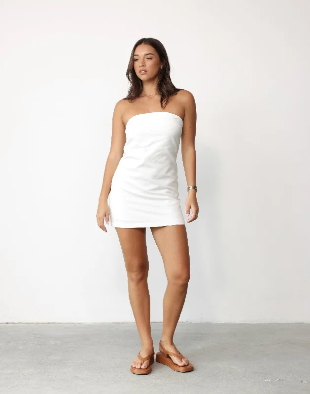 Solana Mini Dress (White)