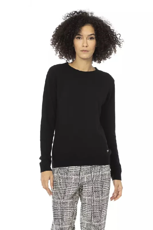 Chic Monogram Crewneck Wool-Blend Sweater