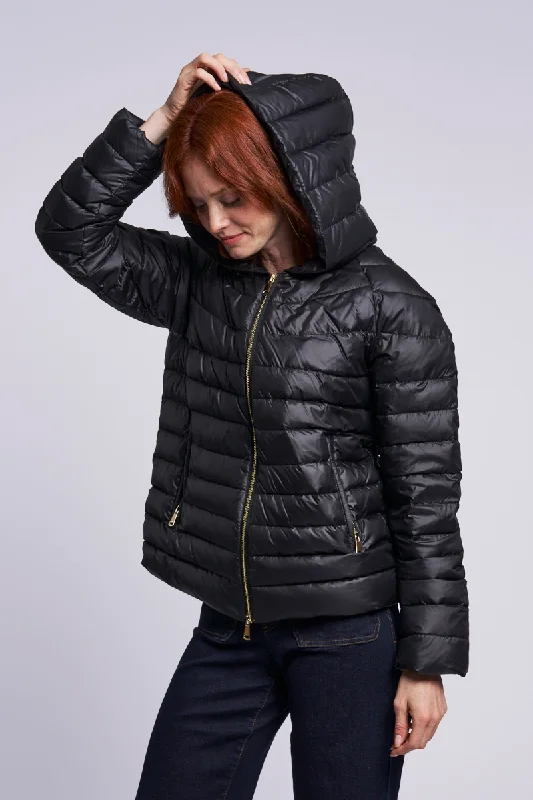 497HD Hooded down jacket