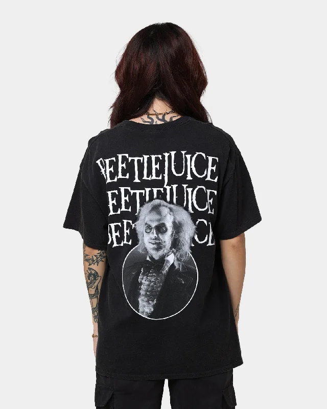 American Thrift X Beetlejuice Here Lies Vintage T-Shirt Vintage Black