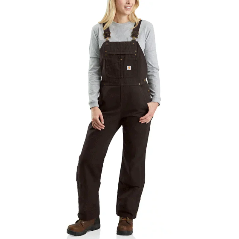 Women's Relaxed Fit Washed Duck Insulated Bib Overall