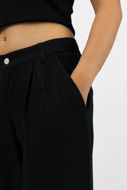 100% Ecovero Viscose Wide Leg Mid Waist Pants