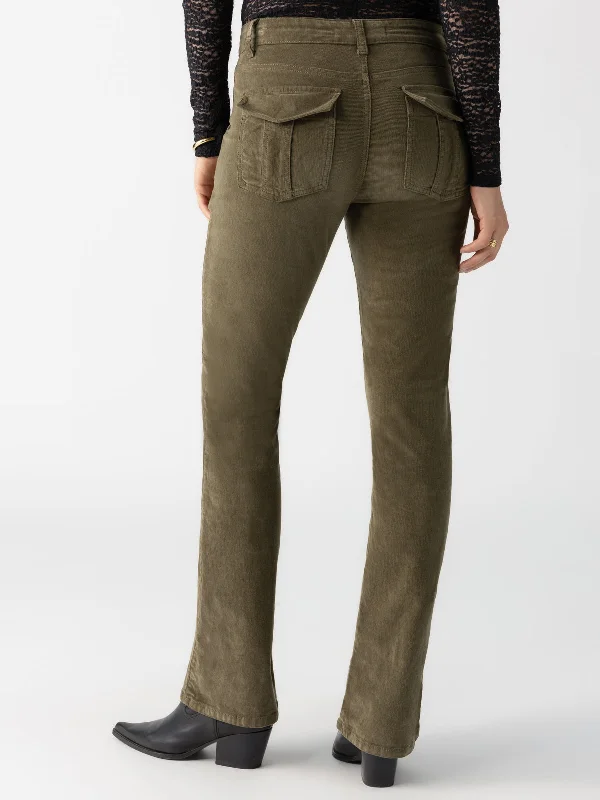 Corduroy Hayden Bootcut Standard Rise Pant Burnt Olive