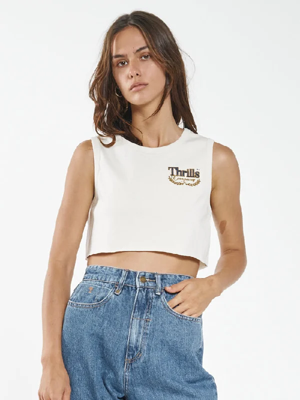 Deluxe Super Crop Tank - Unbleached