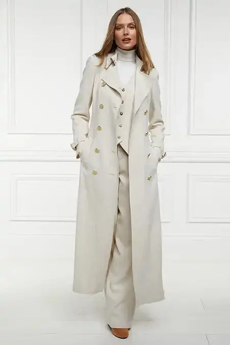 Full Length Marlborough Trench Coat (Natural Linen)