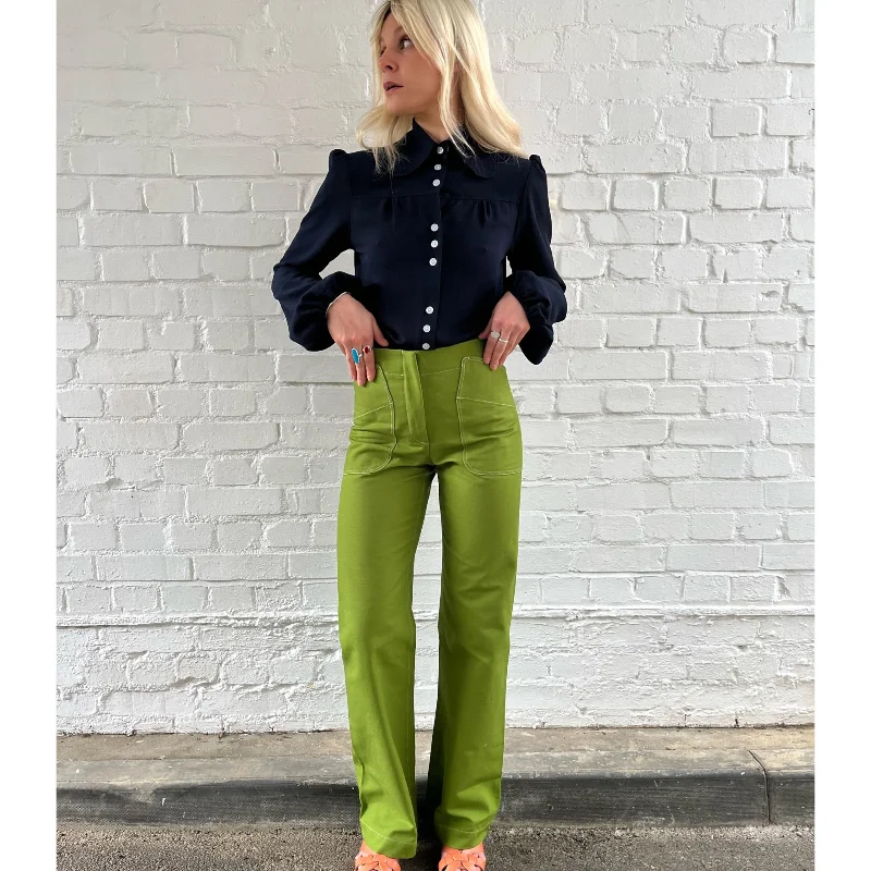 The West Village Topstitch Melrose Green