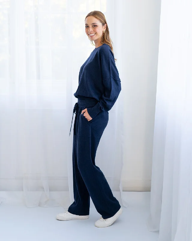 Kelsey Lounge Pant - Navy