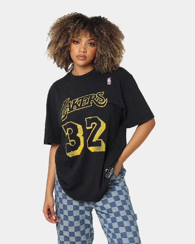 Mitchell & Ness Los Angeles Lakers Magic Johnson #32 N&N Vintage T-Shirt Faded Black