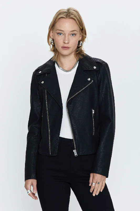 Pistola Nicolette Moto Jacket in Noir