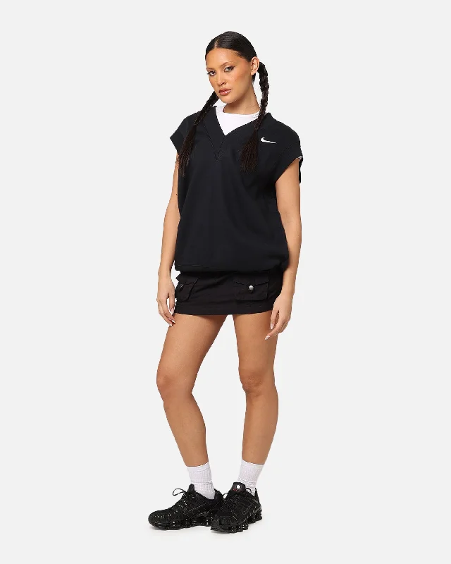 Nike Women's Sportswear Pheonix Fleece V-Neck Vest Black/Sail