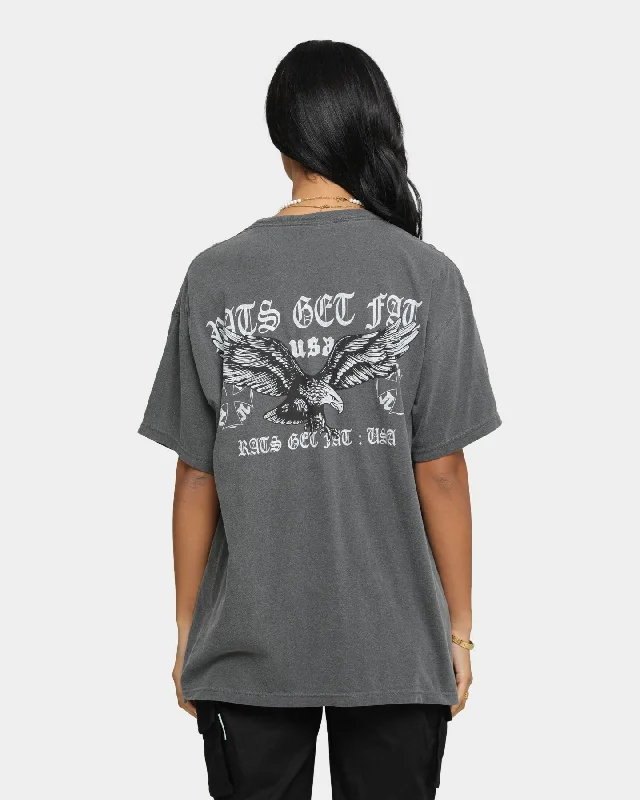 Rats Get Fat Metal Eagle Vintage T-Shirt Pepper