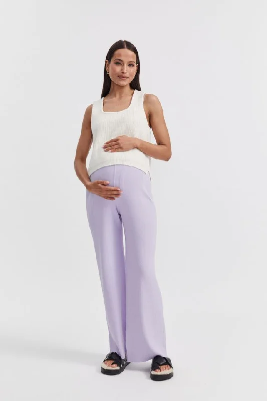 Celeste Wide Leg Pant (Lavender)