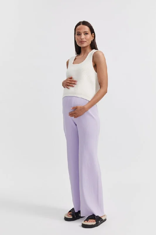 Celeste Wide Leg Pant (Lavender)