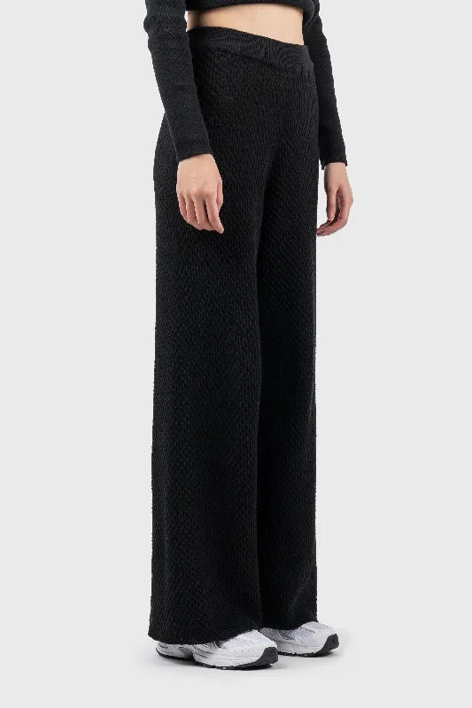 Wide Leg Seamless Knitted Pants