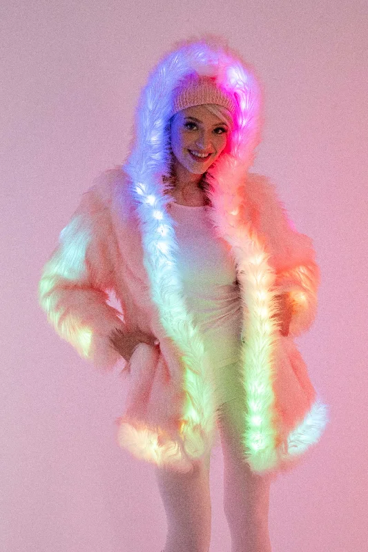 Women's LED C3 2.0 (Cool Classic Cozy) Coat in ""Just The Tip-Light Pink""