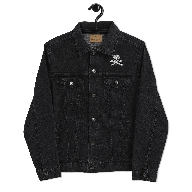 Women's Skull & Crossbones Denim Jacket